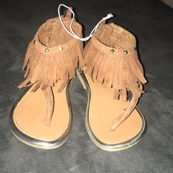 Girls fringe sandals - Picture 1 of 5